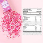 Pink Sprinkles for Cake Decorating 4.23ounce - Valentines Sprinkles for Baking, Cupcake, Ice Cream, Candy, Cookie Decorations - Pearl Sprinkles for Valentines Princess Bridal Shower Wedding Party