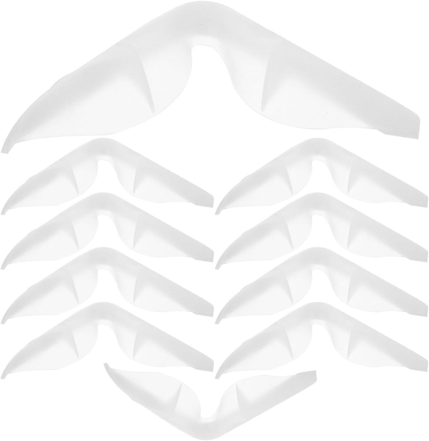 DIYEAH 10Pcs Anti-Fog Nose Bridge Pads Seal Nose Cushion Silicone Nose Pads Self-Adhesive Protection Strip Nose Pad for Mask Eyeglasses Nose Pads Glasses Bridge Strap