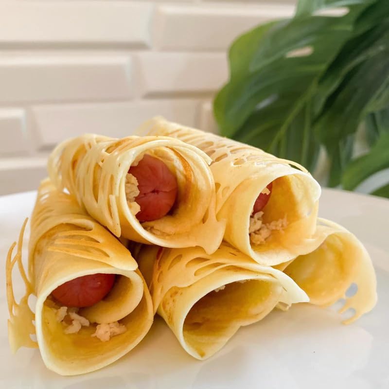เชฟจ๋า Vanilla Flavored Thin Crepe and Crispy Pancake Mix, Easy Just-Add-Water Baking Base, Professional Flour Blend for Tokyo Style Crepes and Sweet Snacks (150g)