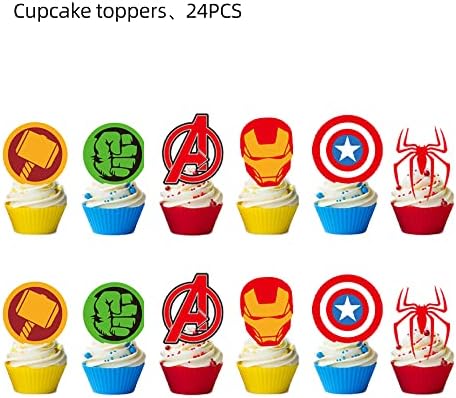 25PCS Cake Toppers Cupcake Toppers Cake Decorations Birthday Party Supplies Decorations (Style 4)