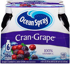 Ocean Spray Cran-Grape Juice Drink, 10 Ounce Bottle (Pack of 6)