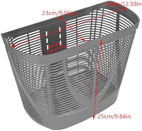 Mobility Scooter Basket,Plastic Rear Basket for Electric Scooters,Attachment with Mounting Screws,Front or Rear Use,Replacement Accessory for Shopping,Travel, Tools,Sundries