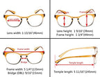 Eyekepper Stylish Readers Womens Reading Glasses (Yellow-Green Frame, 2.50)