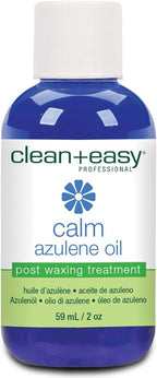 Clean + Easy Post Waxing Treatment, Azulene Oil – for Sensitive Skin, Soothes Irritation & Removes Wax Residue After Hair Removal, After Wax Care, 2 oz