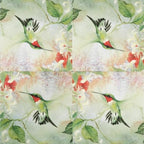 Colored Paper Cocktail Napkins, 20 Count Shabby Chic Napkins for Wedding, Dinner Tea Party Shower, Green Trochilus