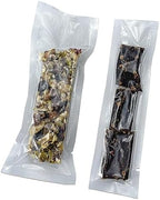 Clear Vacuum Bags for Food Saver Flat Open Top Embossed Vacuum Sealer Bag Food Storage Packaging Pouch with Tear Notch (100, 2.36x9.84 inch)