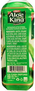 OKF Aloe Vera King Drink, Original, 16.9 Fluid Ounce (Pack of 12)