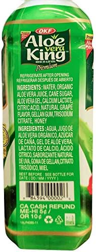 OKF Aloe Vera King Drink, Original, 16.9 Fluid Ounce (Pack of 12)
