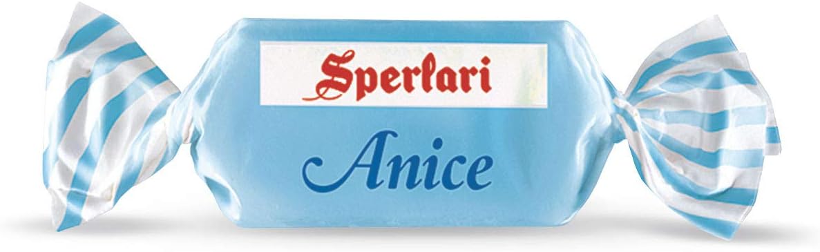 Sperlari "Anice" Anise Hard Candy Bulk Bag, Individually Wrapped Italian Sweets, 1 Kg / 2.2 Lbs Bag (1-Pack)