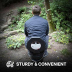 72 HRS Premium Portable Camping Toilet Seat with Lid for 5 Gallon Buckets, Outdoor Camping, Hiking, Emergencies - Perfect for Emergency Preparedness, Backcountry, Car, Boat, Road Trips (No Bucket)