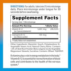 Vitamin World Vitamin B-12 5000 mcg. Sublingual 60 Microlozenges, Supports Energy Metabolism, Supports Heart Health