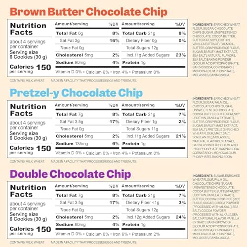 Milk Bar Super Crunchy Cookies – Double Chocolate, Pretzel-y & Brown Butter Chocolate Chip | Mini Snack Cookies for Party & On-the-Go | No Artificial Flavors | 3-Pack (4.5oz Each)