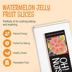 Oh! Nuts Watermelon Jelly Fruit Slices Sugar Candy - 5 LB Bulk Bag - Traditional Old Fashioned Chewy Gummy Sweet Confectionery - Gluten-Free, Kosher Certified Pareve (150 CT)