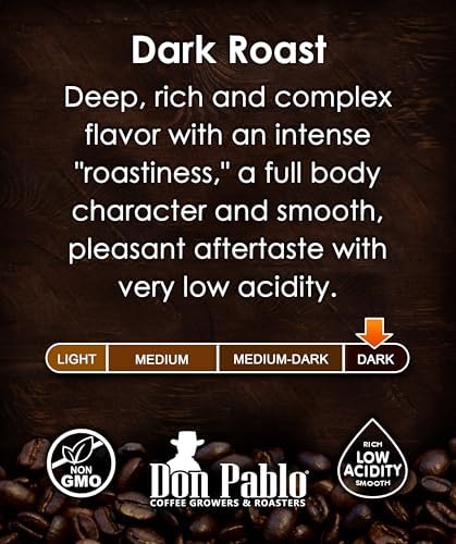 Don Pablo Colombian Supremo - Limited Edition Dark Roast Gourmet Coffee, 100% Arabica Whole Bean, Non-GMO, Low Acidity, 2 Pound (2 lb) Bag