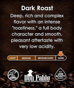 Don Pablo Colombian Supremo - Limited Edition Dark Roast Gourmet Coffee, 100% Arabica Whole Bean, Non-GMO, Low Acidity, 2 Pound (2 lb) Bag