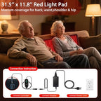 bonodave Red Infrared Light Therapy Mat for Body, 31.75" x 11.5" Red Light Pad Upgraded 3 Chips in 1 Beads 360pcs LEDs 660nm 850nm RLT Device for Body Back Shoulder Knee Joint Pain Relief, Ideal Gift