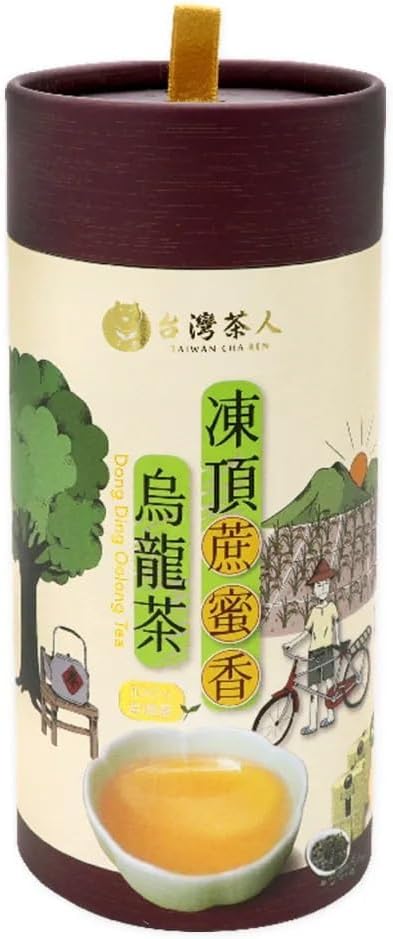 TAIWAN CHA REN Premium Series - Taiwan Dong Ding Oolong Tea Loose Leaves, 3.5oz (100g)