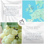 Absolute Aromas Grapeseed Oil 500ml - Pure, Natural, Vegan, GMO-Free - Massage Carrier Oil and Moisturiser for Hair, Skin, Face and Nails
