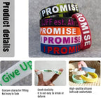 Custom Rubber Bracelets Bulk – 5-10000 PCS Personalized Silicone Wristbands with Debossed Text/Icon/Logo, Customizable Silicone Bracelets for Awareness, Fundraisers, Company Branding, Supports
