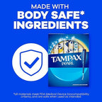Tampax Pearl Tampons Multipack, with LeakGuard Braid, Regular/Super Absorbency, Up to 100% Leak and Odor Free Protection, Unscented, 68 Count