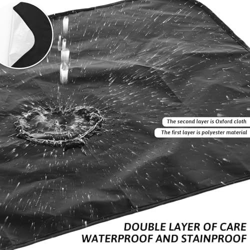 Adult Bib Double Layer Stretchable Adult Bibs Waterproof Washable Clothing Protector Reusable Large Bibs Dining Clothing Protector for Men Women Elderly Senior Father's Day Gifts
