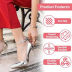 High Heel Protectors,9 Pairs Clear Heel Stoppers for Grass,Heel Replacement Tips for Wedding Mates Bridesmaid,Heel Caps,Heel Protectors for High Heels
