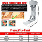 Medical Afo Foot Drop Brace Splint Ankle Foot Orthosis AFO Walking with Shoes or Sleeping for Men Women Stroke Hemiplegia Foot Drop Postural Correction Brace （Large-Right）