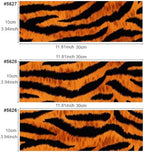 FUNSHOWCASE Tiger Print Edible Cake Wrap Topper Decoration, 3 Sheets Borders