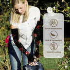 ShinHye UV Cooling Sleeves Gardening Sleeves UV Protection Anti-Scratch Sun Protection Arm Sleeves for Garden Outdoors