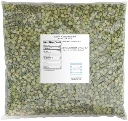 Green Split Peas, 2 Pound Bulk Bag