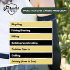 FARMER'S DEFENSE Gardening Arm Sleeves|UV Cooling Protective Sleeve Women & Men|Anti-Scratch Cover Sun UPF Outdoor Protection - Garden Flowers- L/XL