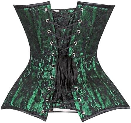 Daisy corsets Women's Daisy Corsets Womens Green/Black Lace Overbust Corset Waist Cincher Bustier & Plus Size