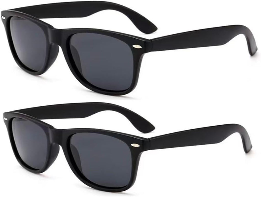 2 PACK Lunisk Correction Glasses, Vision Correction Astigmatism Glasses for vision improvement Unisex-(BLACK-MAU32)