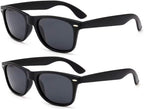 2 PACK Lunisk Correction Glasses, Vision Correction Astigmatism Glasses for vision improvement Unisex-(BLACK-MAU32)