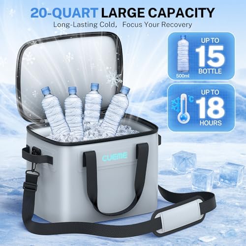 CUEME Cold Therapy Machine with Programmable Timer, Ice Machine for Knee After Surgery, Knee Replacement Recovery System, Cryotherapy Pain Relief, w/Compression Pad for Shoulder, Hip, Ankle and Foot