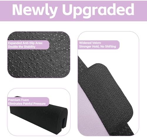 SPRING SEAON Crutch Pads and Hand Grips Set - Soft Underarm Cushion Pads and Handle Covers for Crutches, Breathable & Washable Padding for Adult & Youth Crutches-Comfortable Armpit Support