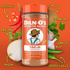 Dan-O's Tac-O Seasoning, 8.9 oz Bottle, All Purpose Taco Seasoning for Tacos, Quesadillas, Ground Beef, Guac and More, Sugar Free, Zero Calorie, Use this Spice Blend for a Flavorful Kick to Any Dish