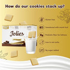 ChocZero Chocolate Cookies, Dark Chocolate Jolies – Gluten Free, Sugar Free, 16 Crispy Chocolate Filled Keto Cookies Per Box, 8 Ounce