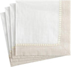 Entertaining with Caspari Linen Natural, Cocktail Napkin, Pack of 20