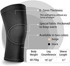 2 Pair Knee Brace Compression Sleeves Knee Support Brace for Meniscus Tear, Lightweight Knee Sleeve for Arthritis Pain Relief, Knee Support for Men and Women for Running, Weight Lifting (Black, Beige)