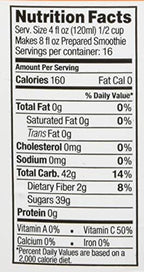 Torani Real Fruit Smoothie Peach Mix