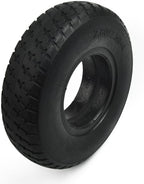 Solid Polyurethane Tire 2.80/2.50-4 for Mobility Scooter Battery Car Electric Wheelchair Flat Cart Heavy Duty 500KG Load Non-Inflatable Replacement