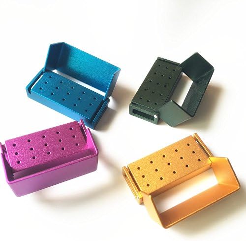 15 Holes Autoclavable Dental FG High Speed Burs Holder Blocks 4pcs/Set