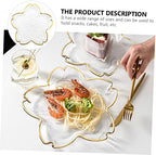 Zerodeko 1pc Glass Dessert Plate Creative Japanese Style Serving Tray for Fruits Snacks and Breakfast Versatile and Attractive Tableware