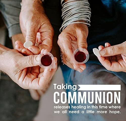 The Miracle Meal Pre-filled Communion Cups and Wafer Set - Box of 100 - with 100% Trusted Concord Grape Juice & Wafer - Made in the USA - Premium Quality Guaranteed