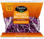 Taylor Farms Shredded Red Cabbage, 8 oz