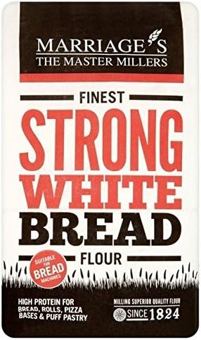 W & H Marriage & Son Finest Strong (White) Breadmaking Flour 1.5kg (Pack of 5)