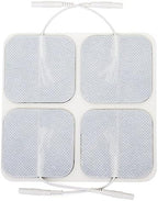 reserv 2" x 2" Premium Re-Usable Self Adhesive Electrode Pads for TENS/EMS Unit, Fabric Backed Pads with Premium Gel (Latex Free) (1/2 Pack (20 electrodes)