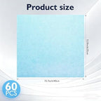 Volokitx 60 Pack 13.8×15.7 in Disposable Dish Cloths for Kitchen, Bathroom & Daily Cleaning – Durable & Short-Term Reusable Cleaning Cloths (Blue)