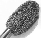 Long Handle Steel Wire Ball, 2 Pcs 12.5 Inch Stainless Steel Ball Brush for Pot, Bottle and Closestool (2)